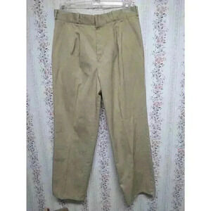 Vtg Bell South R&R Uniforms Khaki Pants Men Size 34 Jan 1999 Cotton Polyester